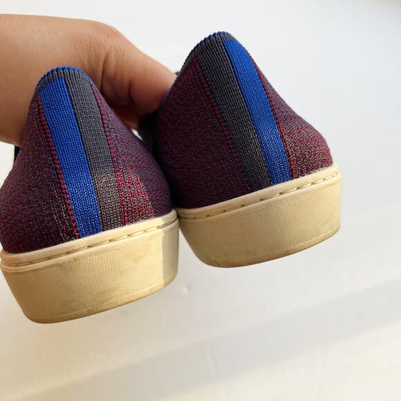 Rothy's The Slip On Sneaker Fig Python Purple Sz 10.5 - Picture 6 of 9